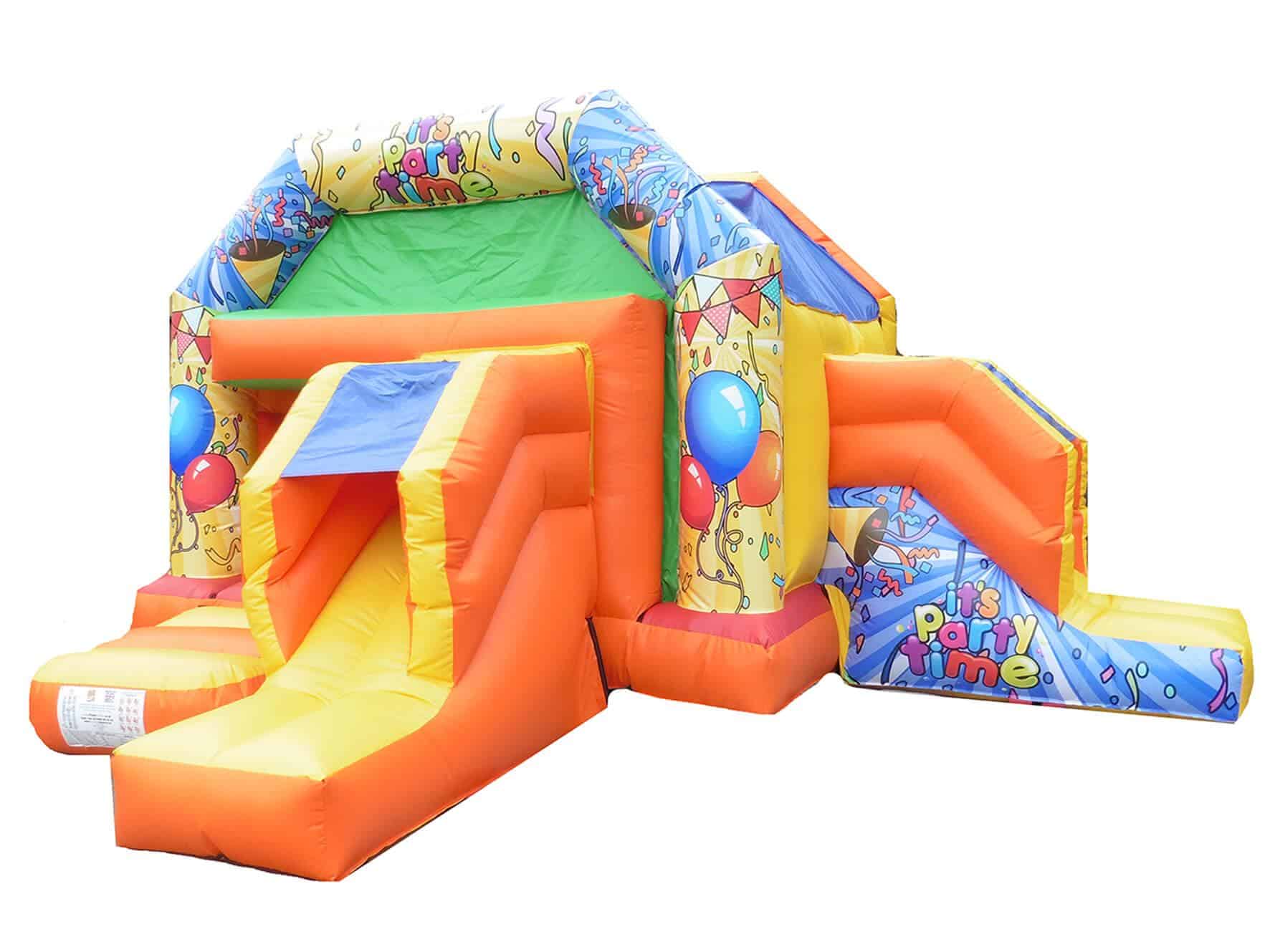 Party Double Combi Bouncer 17x17ft Buy Combi Bouncers Online Premier Inflate