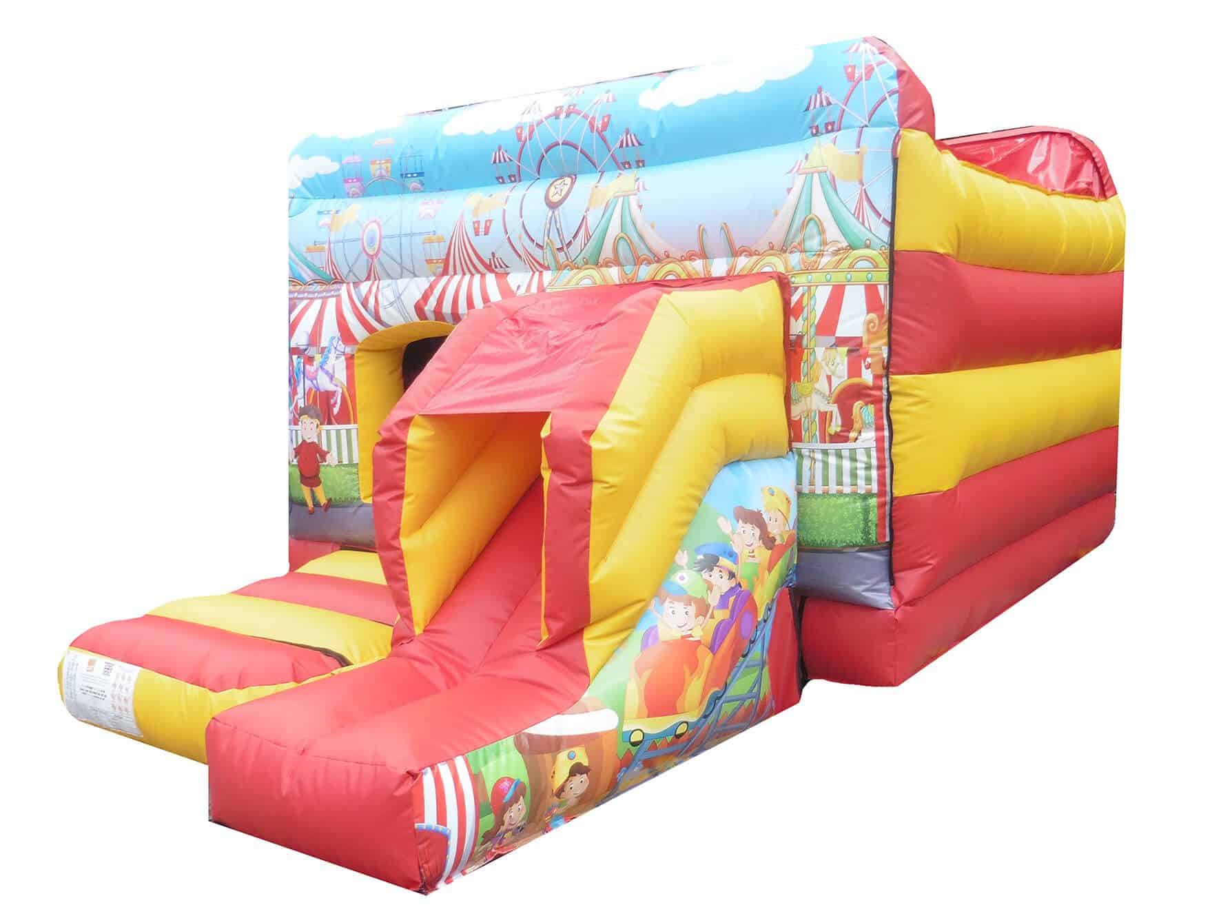 Commercial Circus Front Slide Combo Bouncer | Bouncy Castle ...