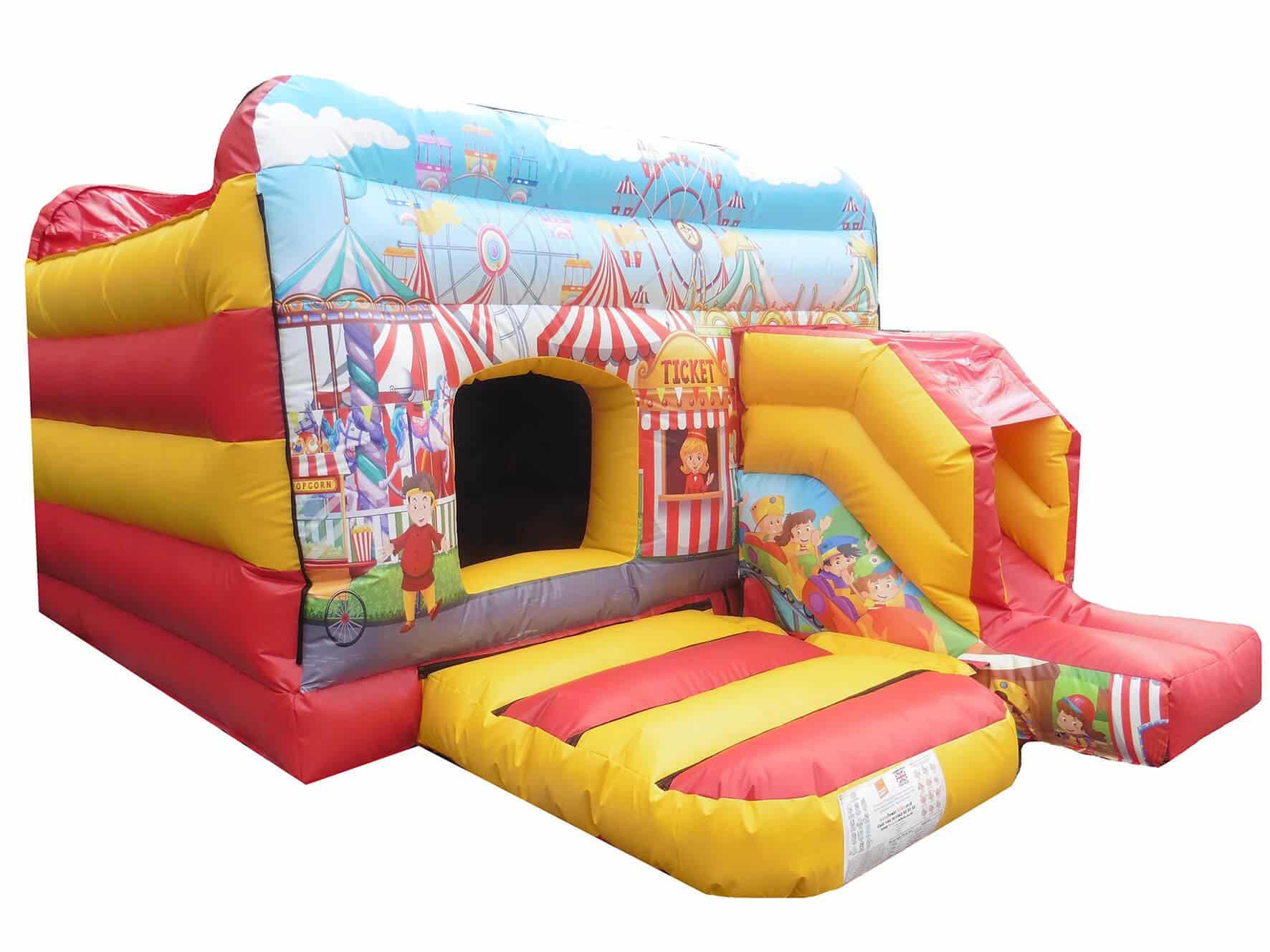 Commercial Circus Front Slide Combo Bouncer | Bouncy Castle ...