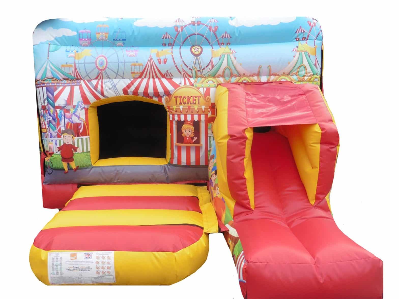 Commercial Circus Front Slide Combo Bouncer | Bouncy Castle ...