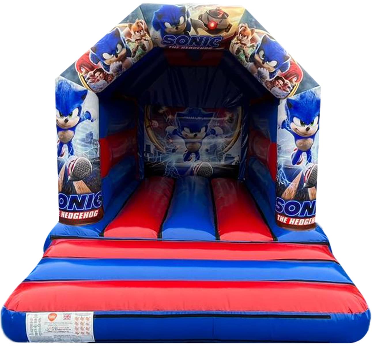 Kids Sonic Bouncy Castle (15x11ft) | Premier Inflate